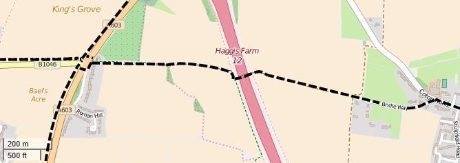 Barton Greenway Map 5 27. Route on village roads. 28. Farm track / bridleway.