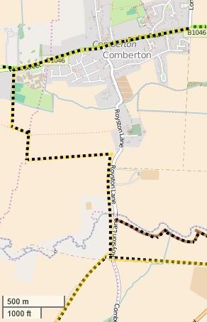 Barton Greenway Map 13 Eversdens Links 43. For onward link between the A603 corridor and the Eversdens landowner s agreement will be needed to construct a field edge path.