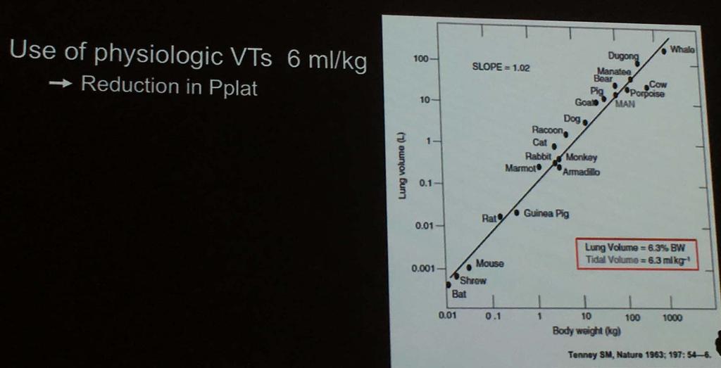 What physiology can tell us about Vt Neonates only use 6 ml/kg of Vt Neonates cannot suspire Neonates cannot