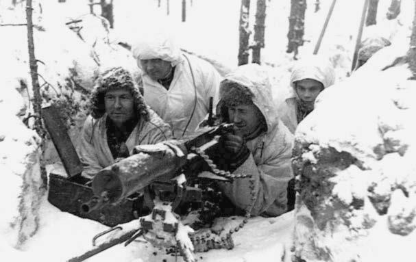 A Finnish machine-gun crew during the Winter War. (Photo from Finland: A Country Study, Library of Congress) planned before the invasion.