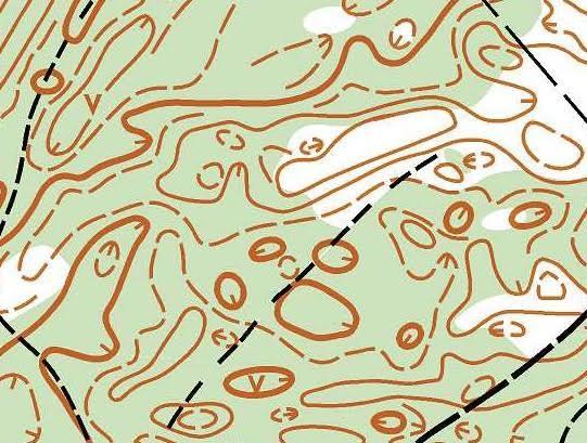 Map examples: 2 day 2016-10-16 Skersabalis forest Map 2016. Scale 1:10000, H 2,5 m.