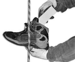 Every time you stand up onto the rope, you put additional force on it which will cause it to stretch.