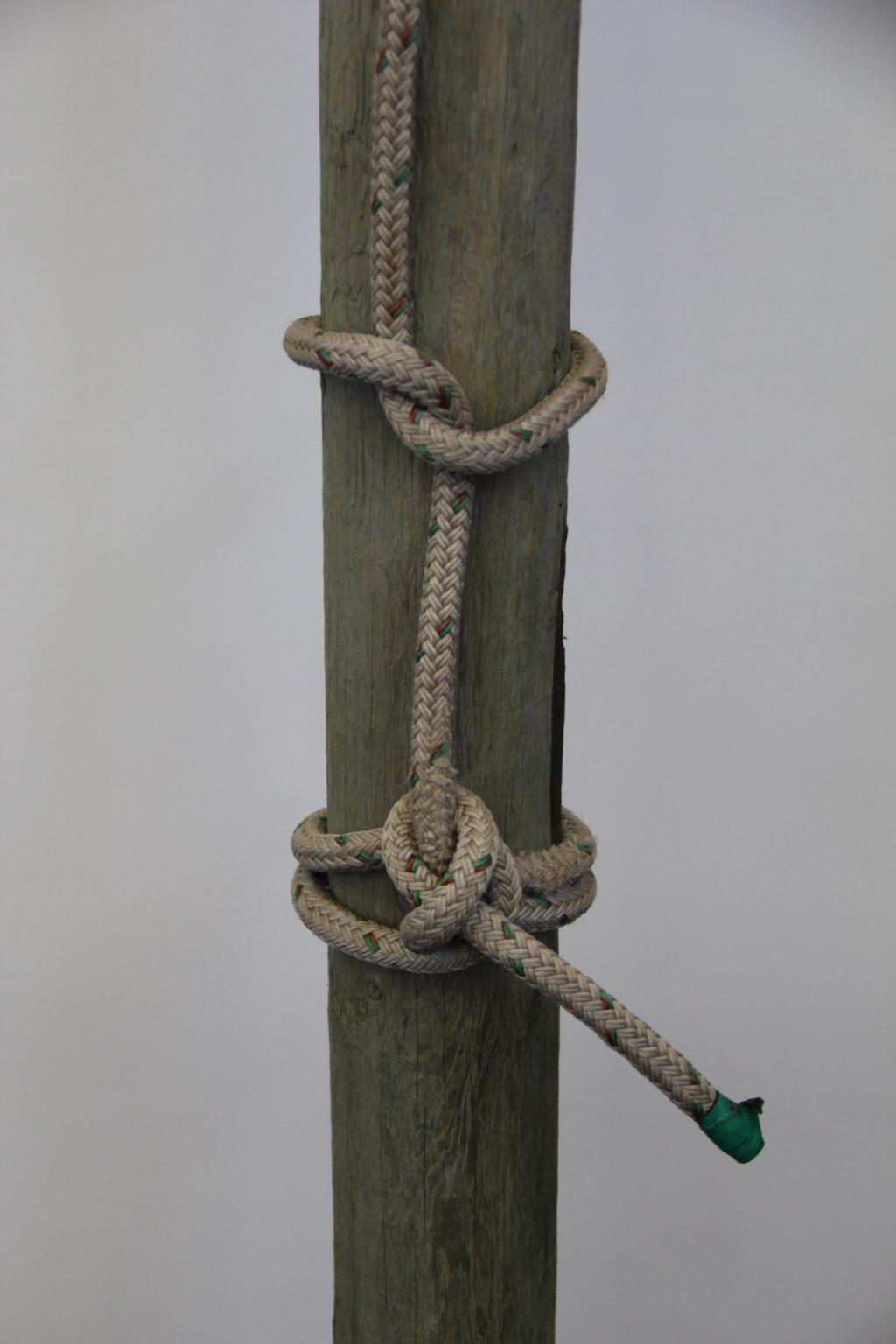 The purpose is to reduce the chances of the primary knot slipping off the piece and to create a more favorable bend ratio in the line before the primary knot.