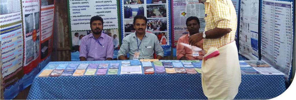 In addition to this NETFISH leaflets in Malayalam and English language were given to the visitors. MPEDA Director (Marketing) made a visit to the stall.