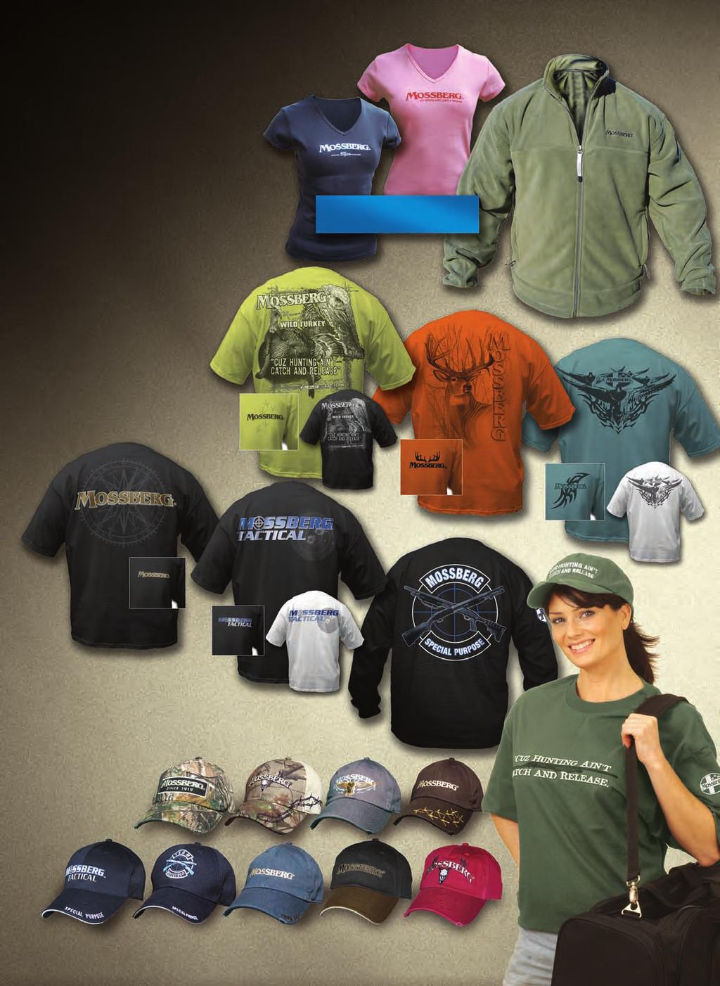 Signature Collection MOSSBERG APPAREL Perfect for a day at the range or hanging around the hunting camp, and a great way to show off your passion for hunting or shooting.