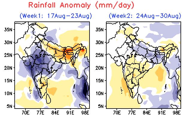 Widespread rainfall with heavy to very heavy rainfall at isolated places is also very likely over Coastal & South Interior Karnataka and Kerala during first half of the 1st week and decrease in