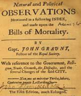 TIME AFTER TIME Fig 1 Title page of Graunt s pamphlet Deaths in 17th century London What can we learn from John Graunt s seminal analysis, ask Will Stahl-Timmins and John Appleby In 1662 John Graunt