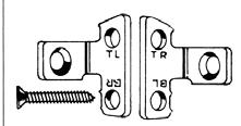 W I N D O W S Hardware Hardware Parts Rod Guide with Screws Bottom Left/ Top Right Bottom Right/ Top Left 1723502 1723504 Handle Ref.