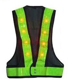 GEAR: Event Runner Bib Two (2) Blinking LED front & back lights Reflective vest NIGHT TIME