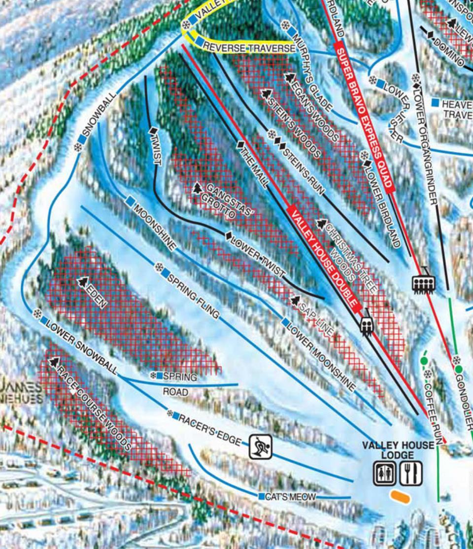 Race pistes Classic Start Sprint Start Duals Start Finish Area Snowball to Spring Fling Homologation #: 12117/10/16 Snow surface: Manmade Aspect: North and East