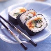 Cultivated kelp Sushi with black