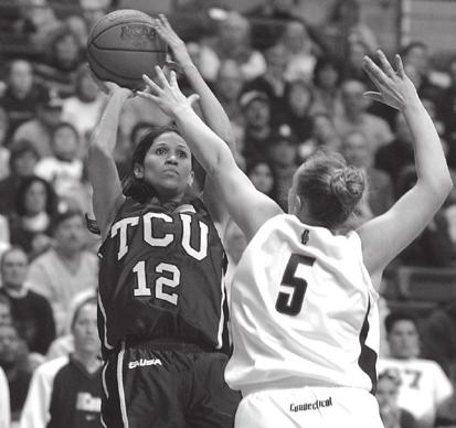 The Frogs trailed by 11 points at the half and cut the lead to eight on several occassions, but could get no closer. 2001 NCAA Tournament Ruston, La.