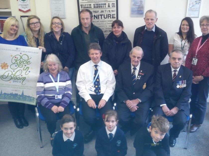 RYDE IN BLOOM 2015 Following on from the success of the RYDE REMEMBERS schools gardening project in 2014 involving the local primary schools in Ryde and the Ryde RBL Branch, Ryde Town Council have