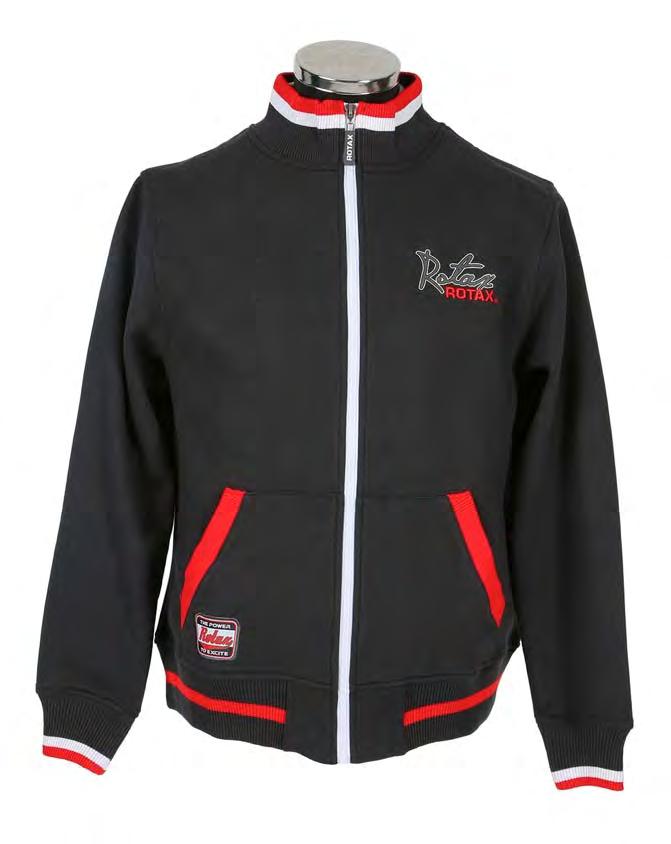 ROTAX SWEATJACKET The power to excite Colour: charcoal grey with rib