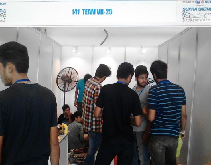 Our college Team titled VR25 involved 25 members from SE to BE Mechanical Engineering.