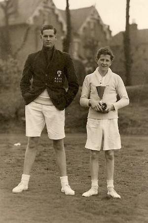 JM Pickard and Mike Woodhouse in the Schools Final in 1951.