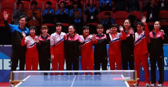 CHINA WIN WORLD TEAM CUPS WHILE KOREA S UNITE China have again been victorious in winning both the Swaythling Cup and the Corbillion Cup at the 2018 Men s and Women s World Cups.