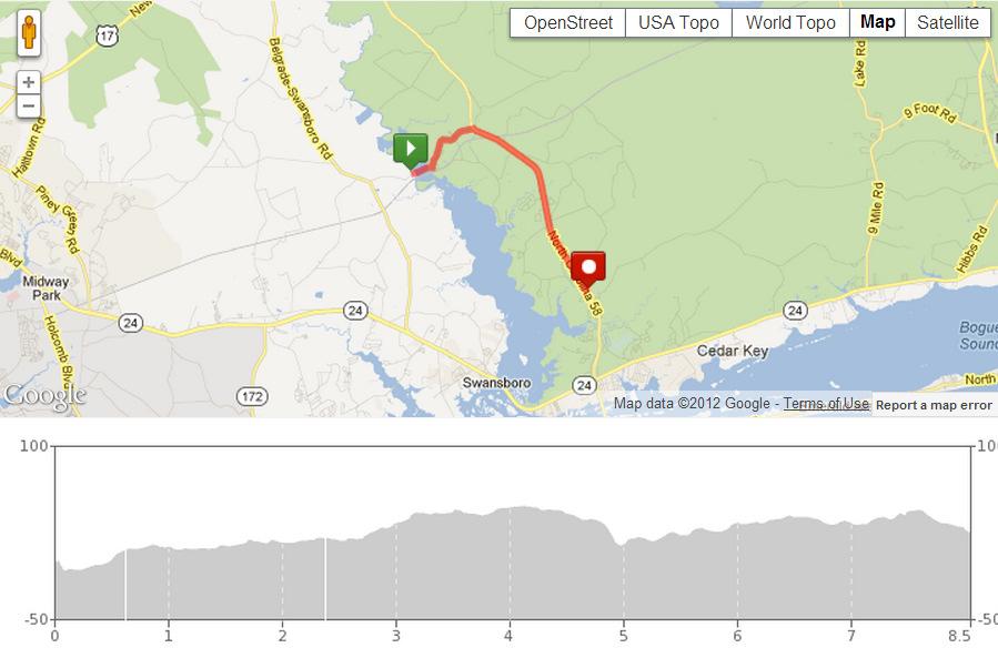 Tuna Run 200 - Leg #31 Distance: Start: Rating: GPS Coordinates for 8.