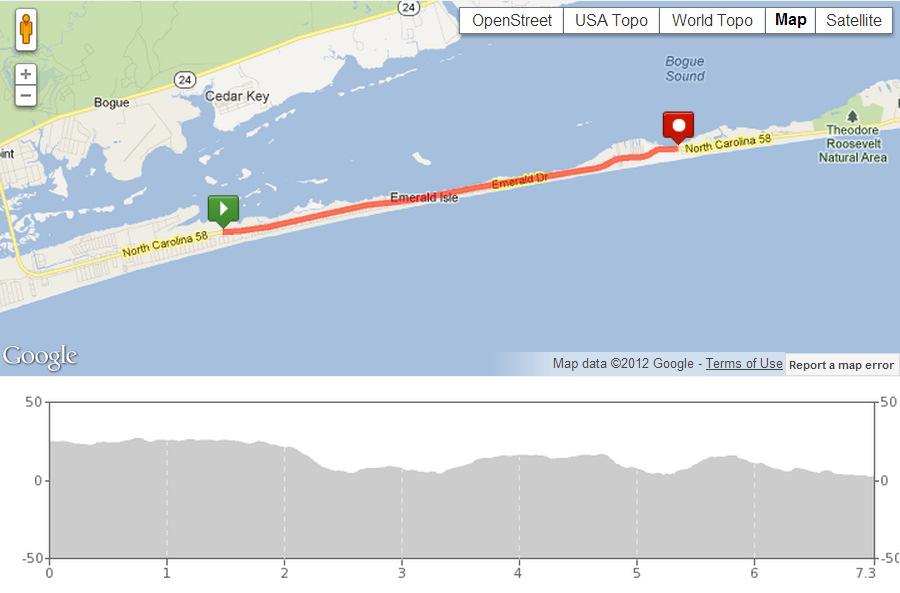Tuna Run 200 Relay - Leg #34 Distance: 7.28 Miles Start: Emerald Isle Boat Landing Rating: Hard Salter Path Regional Beach Access GPS Coordinates for Lat: 34.