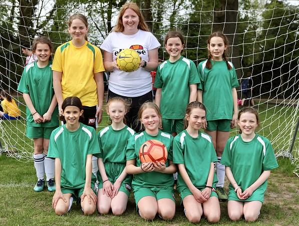 Girls Football Tournament On Monday, a team of 9 girls went to Oakfield to compete in the ELP Girl s Football tournament.