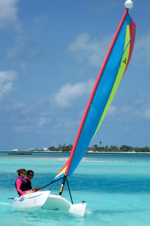 Single lesson 90 Three to four lessons 80 Five or more lessons 70 * Please note that lessons are per person per hour Bravo Try the new Bravo mini cat Hobie s latest addition to sailing