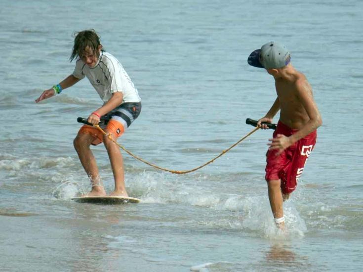 promising to revolutionize fun at the beach by letting kids experience the thrill and