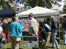Natick Night July 27, 2017: The Master Plan Advisory Committee staffed staffed a table with information about the project and visitors completed the statement I want Natick to be Natick Days