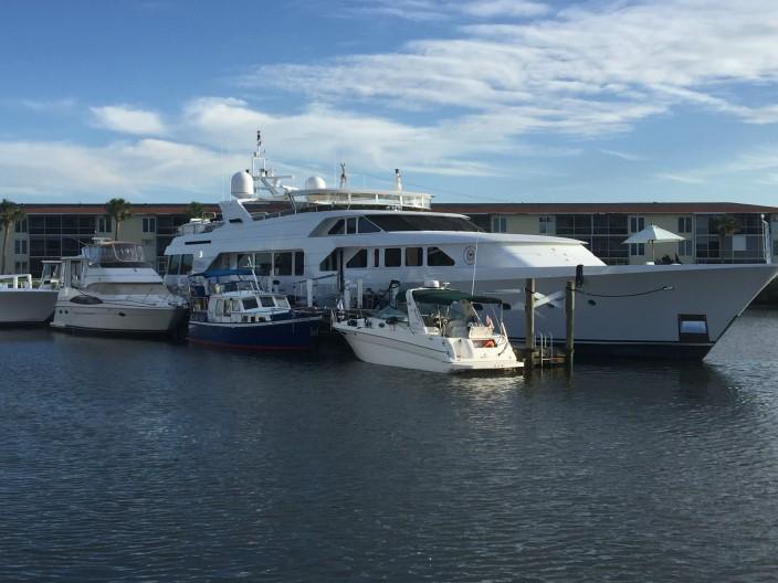 Their 40 Kong & Halvorsen Island Gypsy Trawler named Finesse is now docked in Palm Coast.