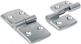 K0579 aluminium, lift-off, right Die-cast aluminium. Hinge pin stainless steel. Ø 14 9 40 Hinge matt nickel-plated. Pin bright. Ø 6,6 K0579.