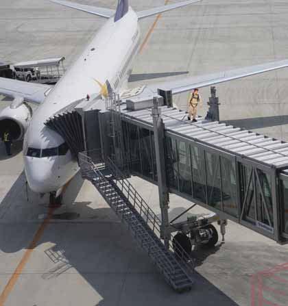 High capacity shock absorbing lanyard included is ideal for tying off at feet twin-leg design provides continuous protection and mobility when moving from one jet bridge section to another High