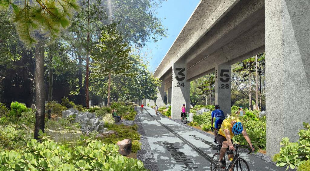 The Underline will connect communities, improve pedestrian and bicyclist safety, create over a hundred acres of open space