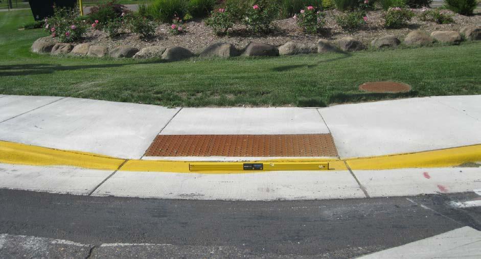 Curb Ramp Types Parallel Ramp Ramp is parallel to the curb