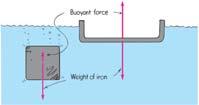 Flotation Principle of flotation a floating object displaces a weight of fluid equal to its own weight example: a solid iron 1-ton block may displace 1/8 ton of water and sink.