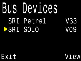 For example, on the SOLO board (solenoid and oxygen controller) the Solenoid Speed setting can be adjusted. Go to Bus Devices page on Petrel to access peripheral boards.