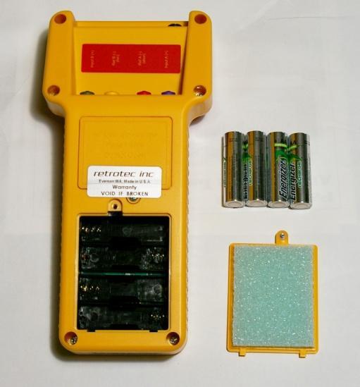 To install batteries for the first time 1. Using a small Phillips screwdriver, open the lower back panel of the DM-2. 2.