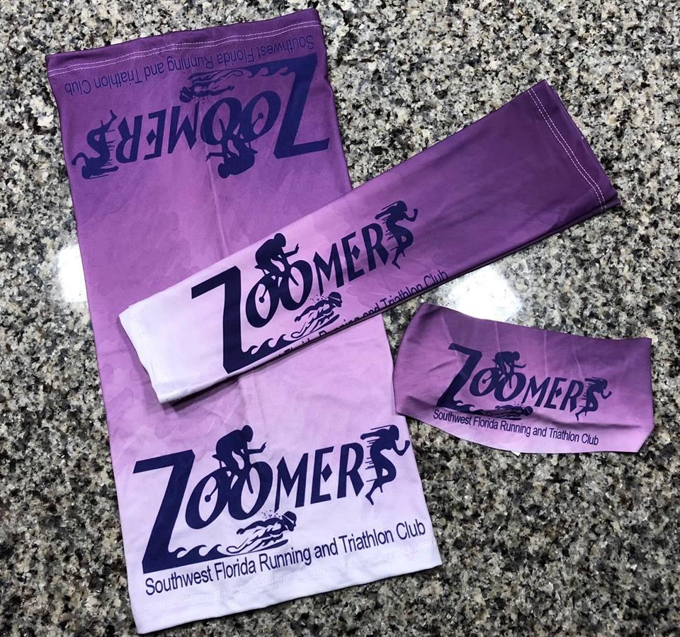 Our new Zoomers buffs, head bands, and arm sleeves have arrived!