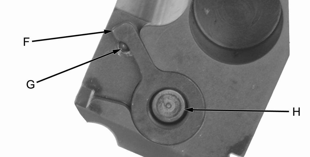 ASSEMBLY 3. Slide bolt head (C) into bolt carrier (D).