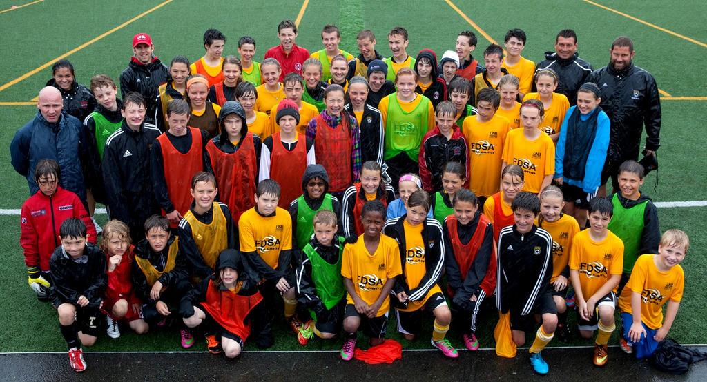 office! Shown above, players concluded the 2nd annual FDSA Elite Camp with a group shot by Keith Minchin.