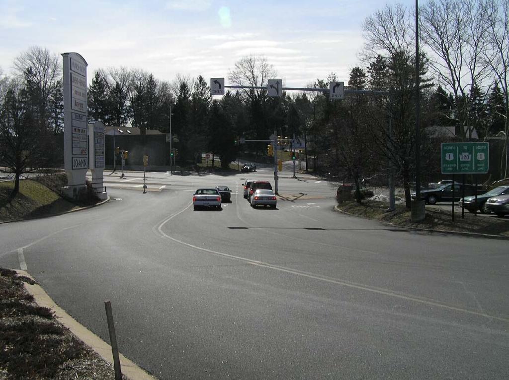 existing right turn lane yield movement proposed to be made a