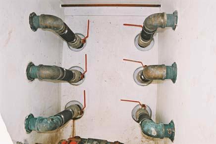 The valves, which are located in the lazarette, cannot be remotely operated (see photos 2 and 3). There is no physical barrier to prevent the use of this system. Photo 2.