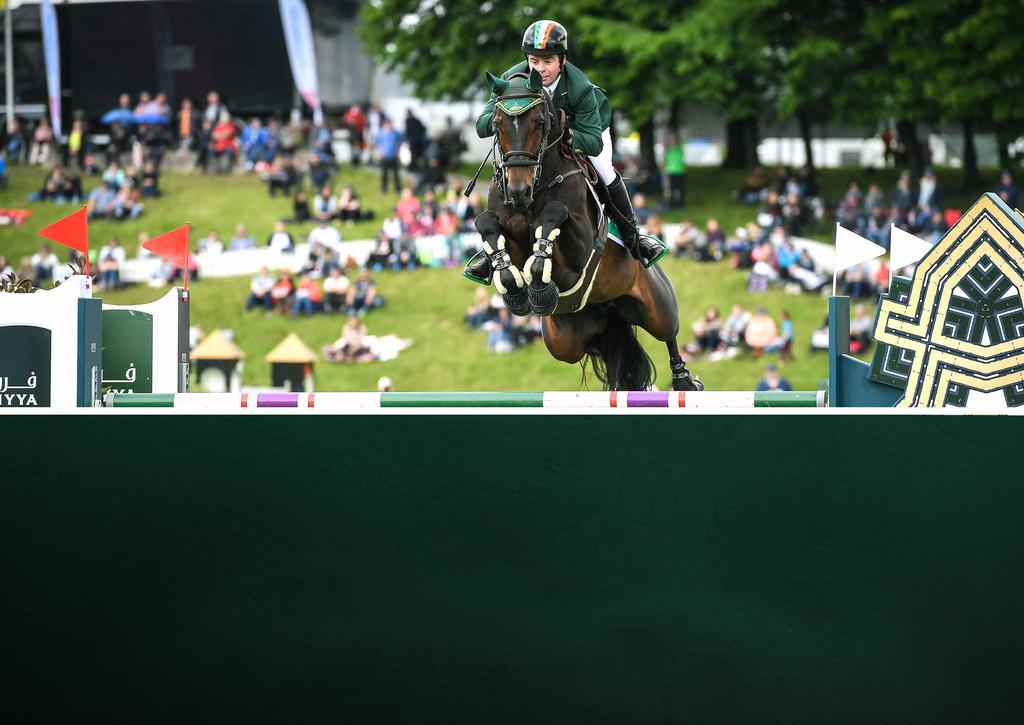 IRISH CLINCH CLASSIC VICTORY AT FURUSIYYA LEG IN ST GALLEN Via: FEI The Irish team gave their Chef d Equipe, Robert Splaine, an extra reason to celebrate his birthday when, in a gripping competition,