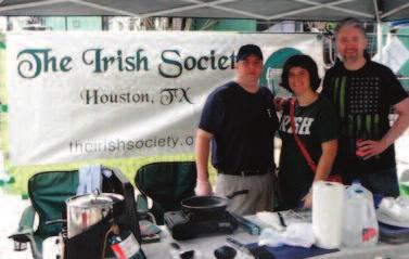 (Irish Society Board Member) partying at our booth. The net proceeds from this event went towards the St. Patrick s Parade Commission. Below is the Irish Society Cooking Team. Below Rt.