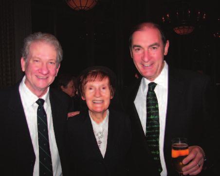 Page 3 PLEASE REMEMBER SISTER MURIEL CLARKE - R.I.P. Here is Sr. Muriel at the UST Irish Gala in 2005 being seated by our then V.P., George McCarthy, who was since recalled as Captain in the US Navy.
