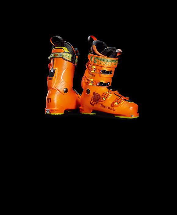 CONQUER YOUR MOUNTAIN 2 5 COCHISE 130 DYN Color: BRIGHT ORANGE Shell: bi-material Polyether Cuff: bi-material Polyether with low tech rubber toe & heel Mobility Cuff: NEW - Self Adjusting System
