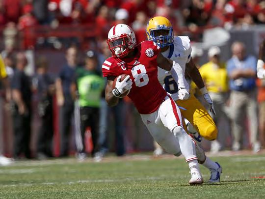 22 Nebraska rolled to a 55-7 victory over Florida Atlantic. The Husker offense enjoyed a record-setting day with a pair of 100-yard rushers and a pair of 100-yard receivers in the same game.