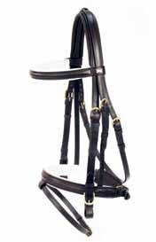 Bridle is available as a cavesson, flash or double.