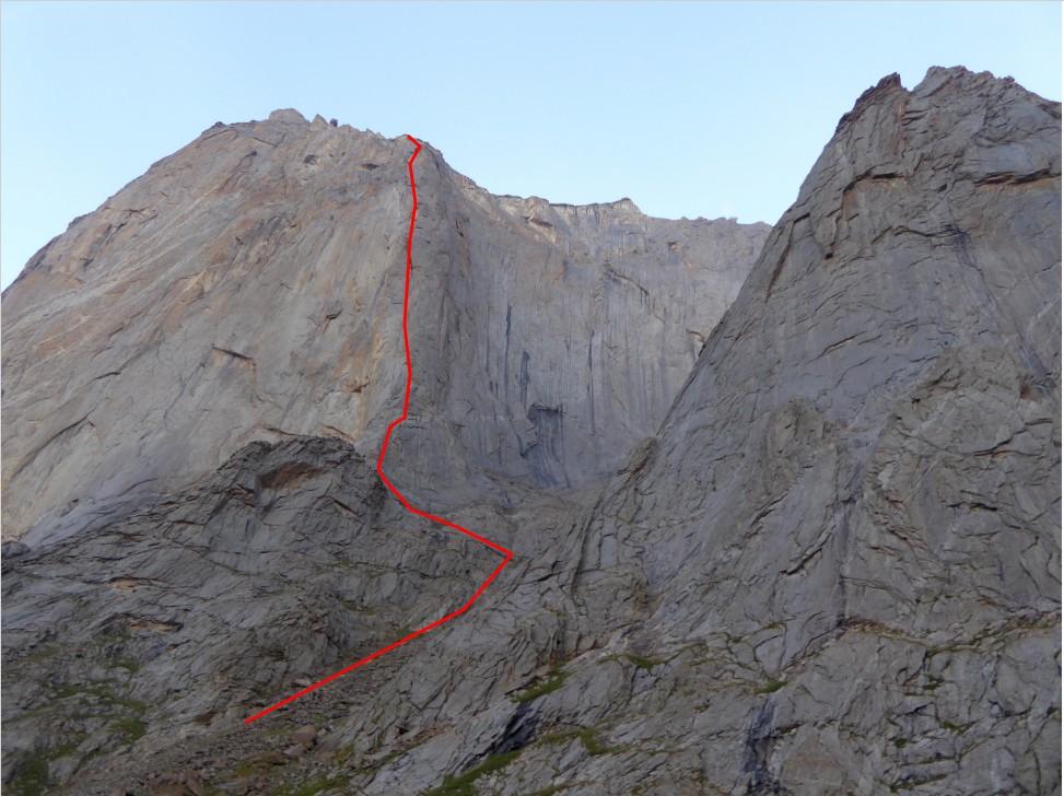 Asan (4,230m): Alperien Route (First Ascent 1986) Date of Attempt: 30/07/2018 Valley: Kara-Su Length: 900m Grade: Russian 5b / French 6c+ Style: Unsuccessful Trad (Repeat) Reason for retreat:
