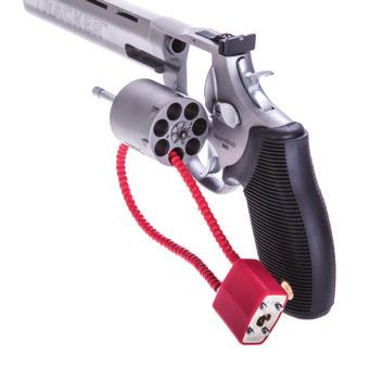 Do not attempt to work the action of your firearm with the locking device in place; this may damage your firearm.