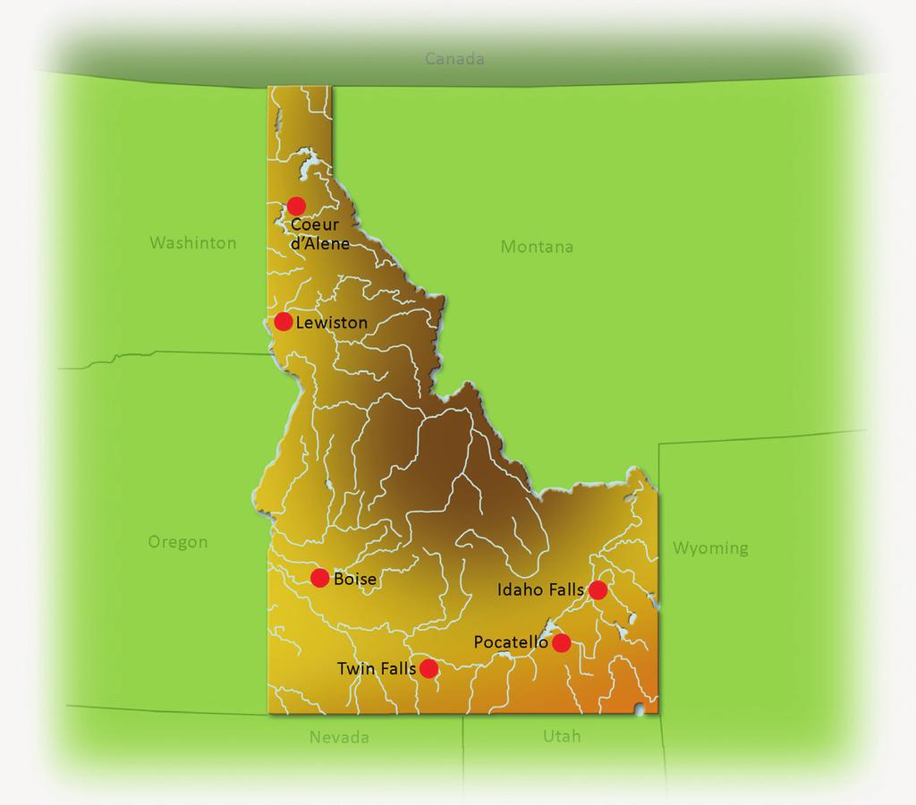 Boise Climate Graph CLIMATE Boise lies within the semi-arid, continental climate zone. It has four distinct seasons and receives a modest amount of precipitation spread throughout the year.