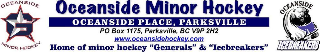 Atom Recreational Tournament March 17-19, 2015 Oceanside Place 830 Island Hwy. W, Parksville, BC Pool format for 12 teams with a minimum of 4 games per team.